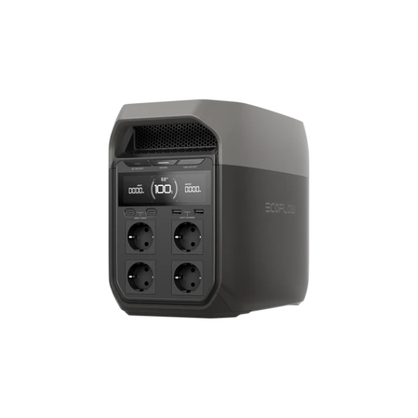 Ecoflow Delta 3 Portable Power Station, 1024Wh LiFePO4 Ultra- Fast Charge 0- 100% in 56 minutes Up to 1800W Solar Generator, Electric Generator with UPS for Home Backup, Camping RV