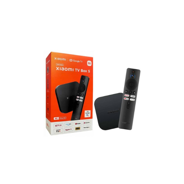 Xiaomi Mi TV Box S 2nd Gen 4K Ultra HD Streaming Media Player Wi-Fi Bluetooth 5.2 IR Voice Remote Control Google Assistant