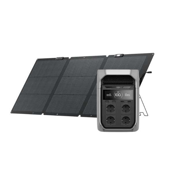 Ecoflow Delta 3 Plus Portable Power Station, 1024Wh LiFePO4 (LFP) Battery, 1800W AC/140W USB-C Output, Solar Generator (Solar Panel Optional) for Home Backup, Camping & RV