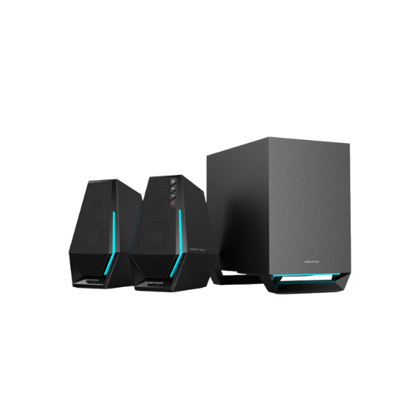 Edifier G1500 Max 2.1 Desktop Gaming Speakers Bluetooth 5.3, 3.5mm AUX, RGB LED