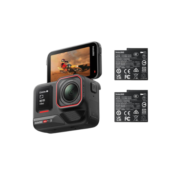 Insta360 Ace Pro 2 Action Camera 8K Waterproof Co-Engineered with Leica Groundbreaking Dual AI Chip Superior Audio Flip Screen & AI Editing