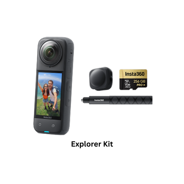 Insta360 X4 360 Action Camera 8K Waterproof with 4K Wide-Angle Video, Invisible Selfie Stick 135 Min Battery Life AI Editing Stabilization for Sports Travel Outdoor