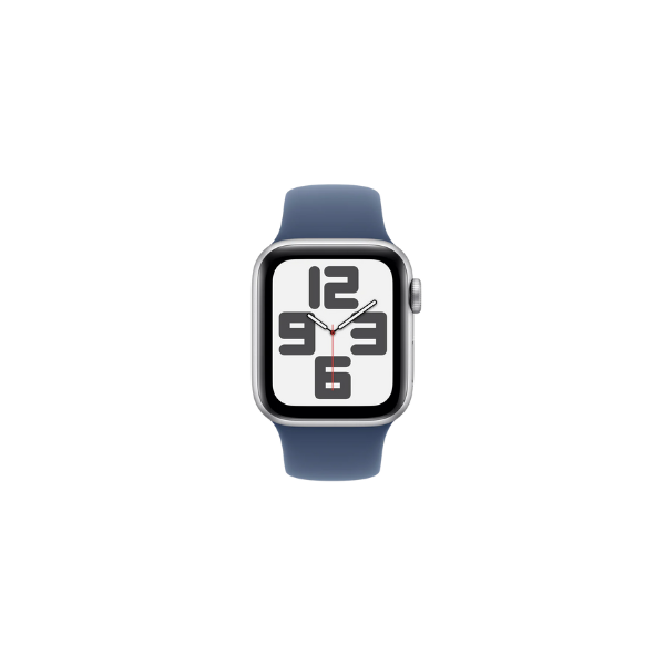 Apple Watch SE GPS 40mm Silver Aluminium Case with Blue Cloud Sport Band