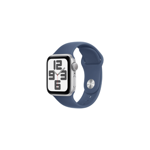 Apple Watch SE GPS 40mm Silver Aluminium Case with Blue Cloud Sport Band