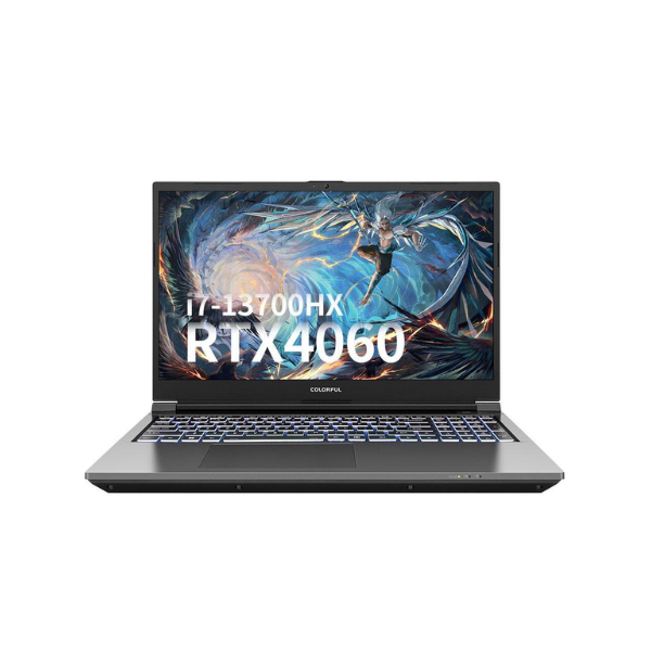 COLORFUL EVOL X15 AT 23 Gaming Laptop Misty Grey I7-13700HX 16GB DDR5 512SSD RTX 4050 15.6" QHD Display 165Hz Windows 11 Home