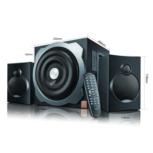 F D A521X 104 W 2.1 Channel Bluetooth Multimedia Speakers with