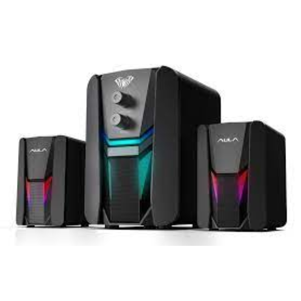 AULA N-189 RGB DESKTOP SPEAKER 2.1 Surround Sound Atmosphere Gradient Lighting for Laptop Computer