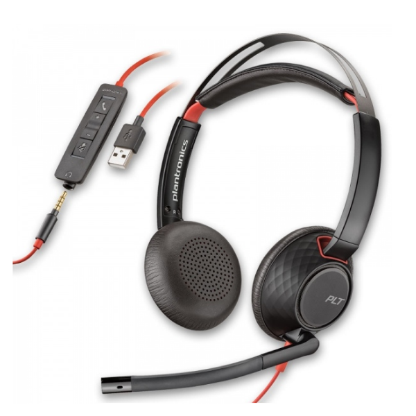 Plantronics Blackwire C5220 Poly USB Headset - Ichiban Tekno