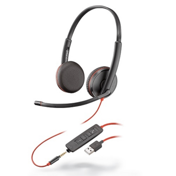 Plantronics Blackwire C3225 Poly USBHeadset - Ichiban Tekno