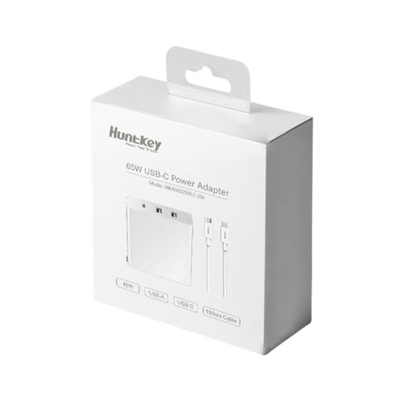 Huntkey 65W USB-C Wall Mount Charger - Ichiban Tekno