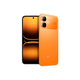 Orange Infinix  Smart 20 smartphone showing front and back on a white background
