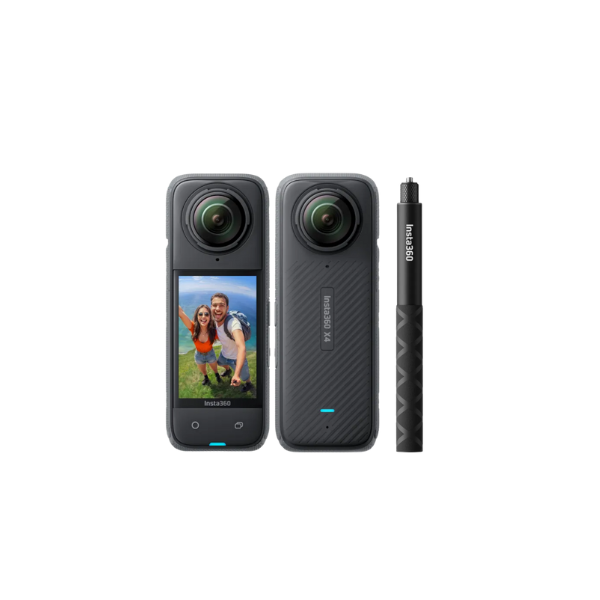 Insta360 X4 360 Action Camera 8K Waterproof with 4K Wide-Angle Video, Invisible Selfie Stick 135 Min Battery Life AI Editing Stabilization for Sports Travel Outdoor