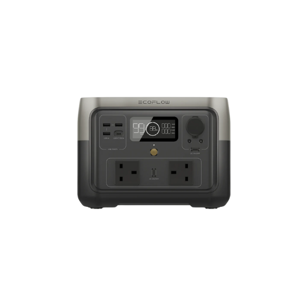 EcoFlow River 2 Max 500 Portable Power Station, 500Wh LiFeP04 Quick Charge in 1 Hour Up to 1000W Power for Emergency Power Camping Motor Homes