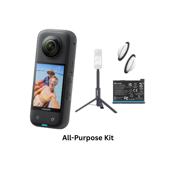 Insta360 X3 360 Action Camera 5.7K Waterproof with HDR Video, 72MP 360 Photo, 4K Single-Lens, 60fps Me Mode, Stabilization, 2.29" Touchscreen, AI Editing, Live Stream