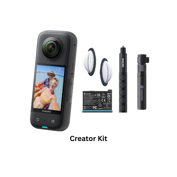 Insta360 X3 360 Action Camera 5.7K Waterproof with HDR Video, 72MP 360 Photo, 4K Single-Lens, 60fps Me Mode, Stabilization, 2.29" Touchscreen, AI Editing, Live Stream