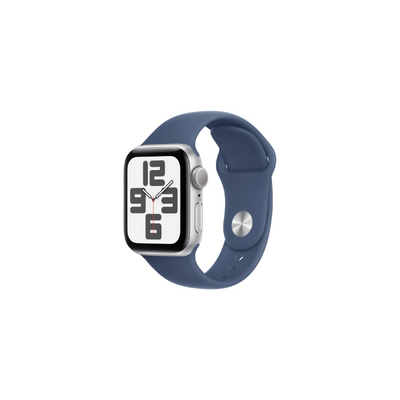 Apple Watch SE GPS 40mm Silver Aluminium Case with Blue Cloud Sport Band
