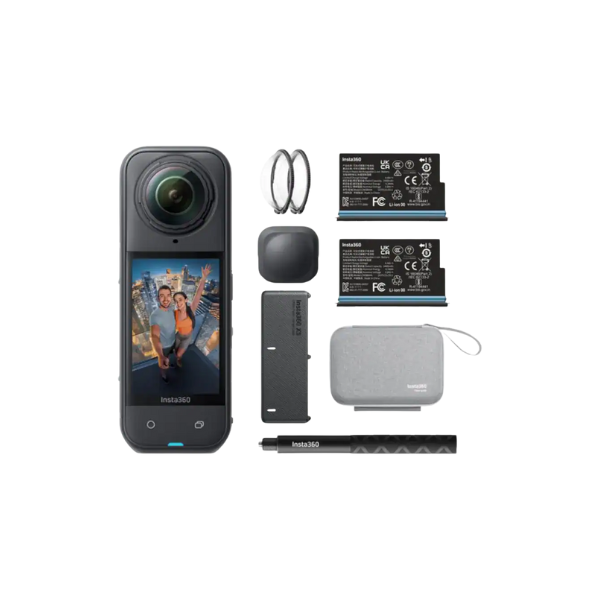 Insta360 X5 360º Waterproof Action Camera with 8K Resolution and Superior Low Light Quality
