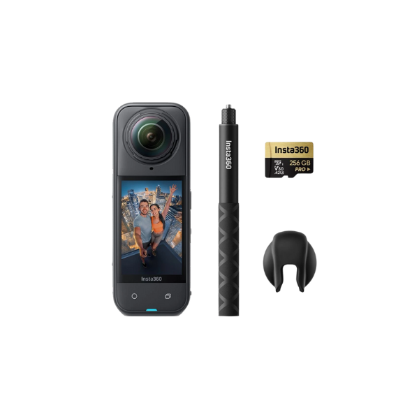 Insta360 X5 360º Waterproof Action Camera with 8K Resolution and Superior Low Light Quality