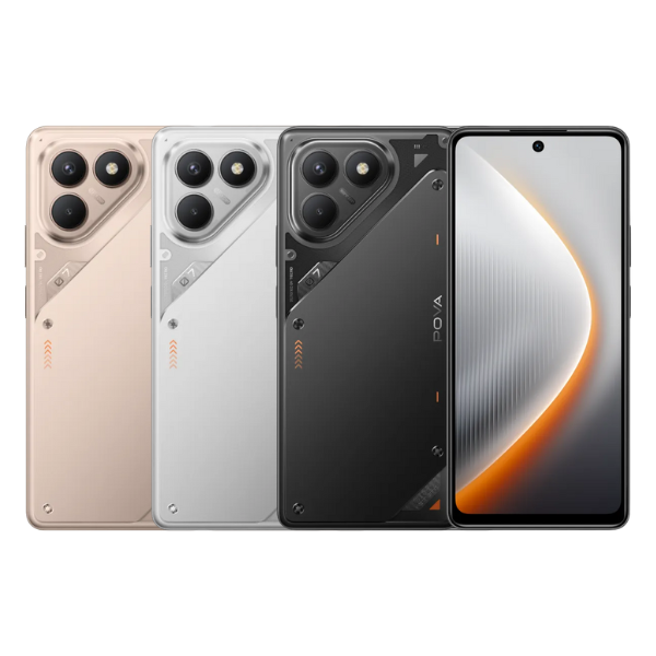 Tecno Pova 7 Smartphone 8GB RAM+256GB ROM MediaTek Helio G100 Ultimate 6.78” 120Hz FHD+ Display 108MP Rear Camera 7000mAh Battery with 45w Fast Charging
