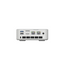 White electronic device with ports on a white background