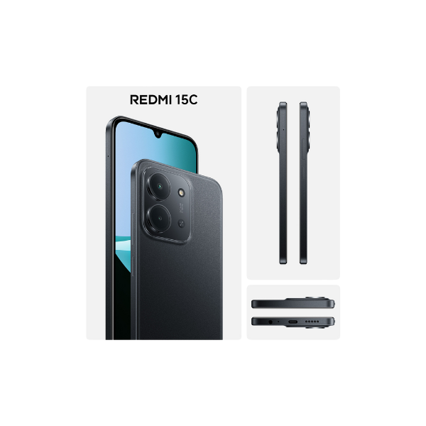 Xiaomi Redmi 15C Smartphone MediaTek Helio G81-Ultra 6.9" Dot Drop Display 50MP Rear Camera 6000mAh Battery with 33W Fast Charging