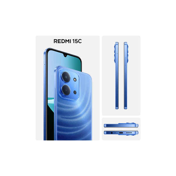 Xiaomi Redmi 15C Smartphone MediaTek Helio G81-Ultra 6.9" Dot Drop Display 50MP Rear Camera 6000mAh Battery with 33W Fast Charging