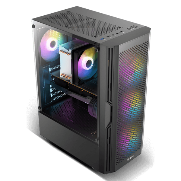 Antec AX20 RGB Tempered Glass High Airflow Mid-Tower Gaming Case / Cha ...