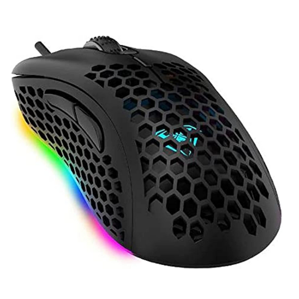 Aula F810 RGB Honeycomb USB Backlit Gaming Mouse -7 Button Macro Progr ...