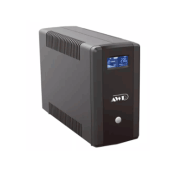 AWP AID1000 Pro LCD 1000VA/600W Line Interactive UPS 600W-1000VA UPS ...