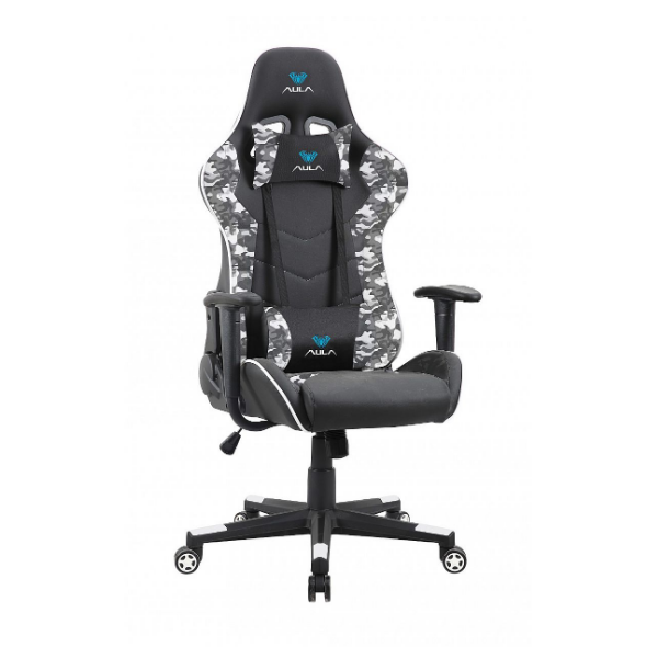 Aula F1007 High-Quality Gaming Chair White Camouflaged 