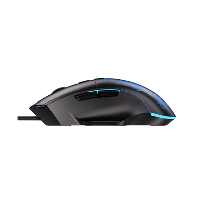 AULA F812 Wired Gaming Mouse, Macro - Hexagonal Computer Mice with RGB Backlit |7 Customized Marco Keys with Light Effect, Adjustable 4800 DPI Optical Sensor