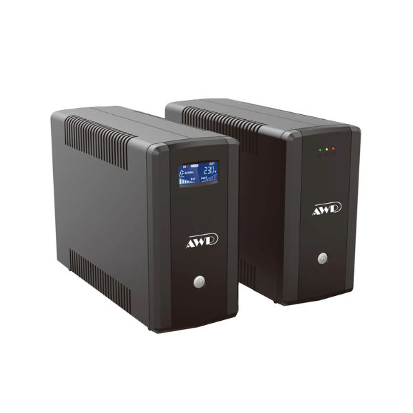 AWP AID1000 Pro LCD 1000VA/600W Line Interactive UPS 600W-1000VA UPS ...