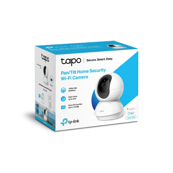 Tp-Link Tapo C200 Pan/Tilt Home Security Wi-Fi Camera Packaging