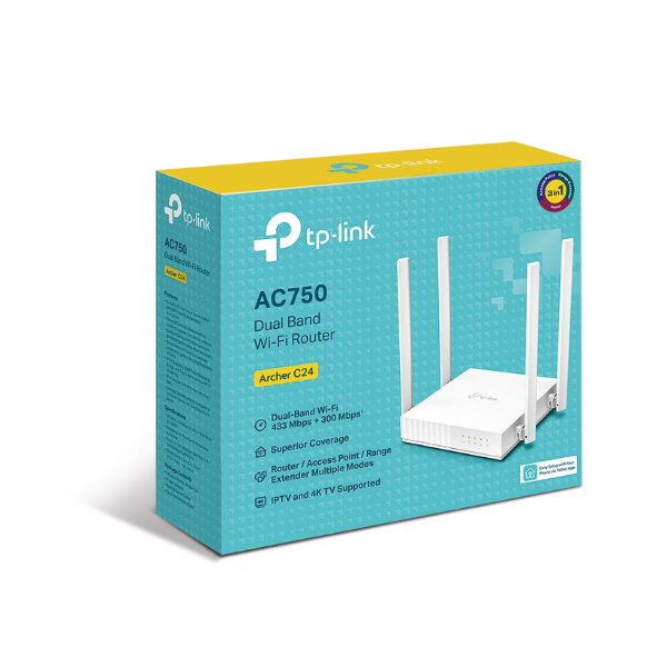 TP-Link Archer C24 AC750 Dual-Band Wi-Fi Router