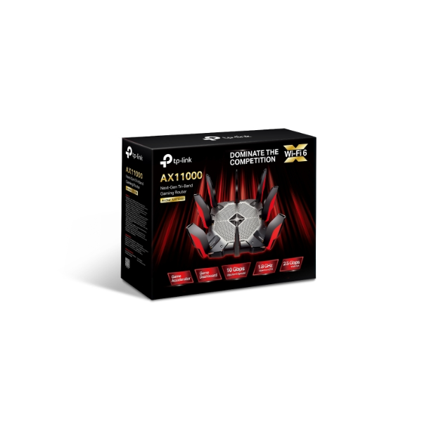 TP-Link Archer AX11000 Tri-Band Wi-Fi 6 Gaming Router Packaging