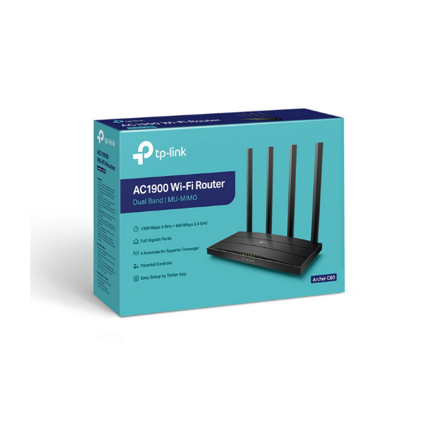 TP-Link Archer C80 AC1900 Wireless MU-MIMO Wi-Fi Router